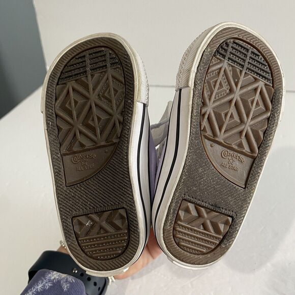 Converse Neon High Top Sneakers Electric Blush Toddler Size 5 Pink Yellow Purple - Picture 6 of 8